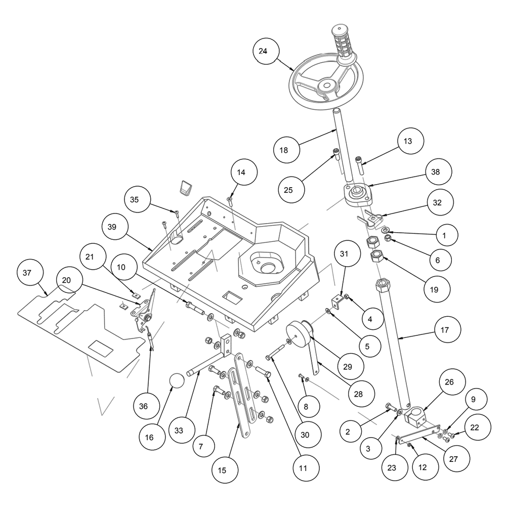 Section 06 Diagram and Parts List for MK-2424HSP 170955 MK Diamond Concrete Saw